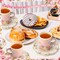 150 Pcs Tea Party Decorations for Tables 9 oz Floral Disposable Paper Tea Cups with Handles Plates Saucers Napkins for Summer Spring Party(Classic Style)